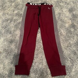 PINK Burgundy Joggers